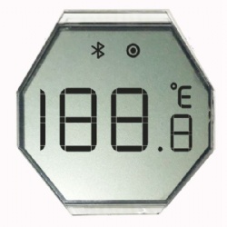 Custom round lcd display Black On White Reflective segment lcd display