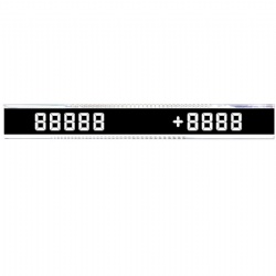 Custom 9 digits segment lcd display panel Wide Viewing Angle LCD display